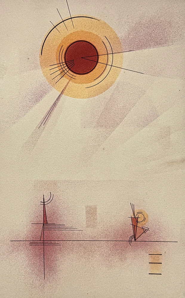 Wassily Kandinsky - Circle Composition 1 -  x/300 - signováno, číslovaná edice, 50x65 cm