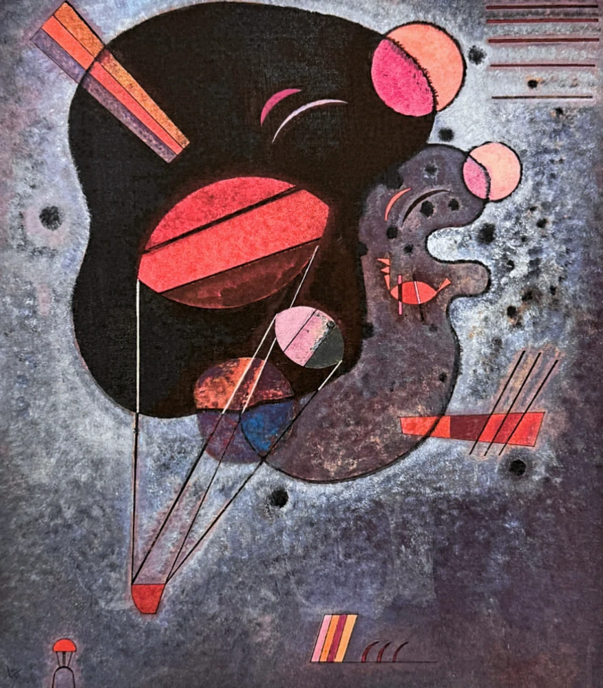 Wassily Kandinsky - Biomorphic Composition 3 -  x/300 - signováno, číslovaná edice, 50x65 cm