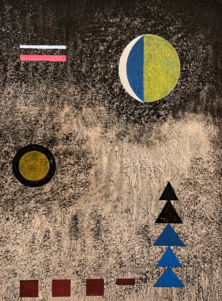 Wassily Kandinsky - Geometric Composition 9 -  x/300 - signováno, číslovaná edice, 50x65 cm