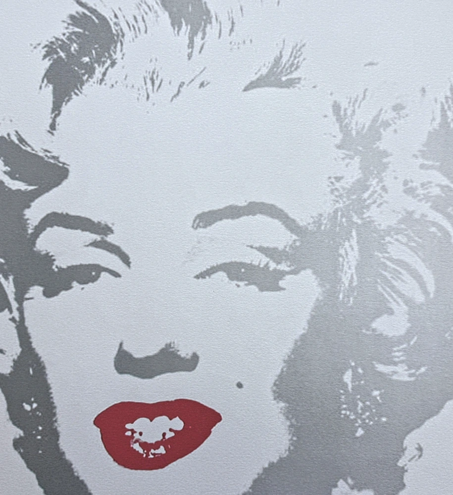 Andy Warhol - Marilyn Monroe svetle seda x/2400 - 60x60 cm, limitovaná edice CMOA s certifikátem