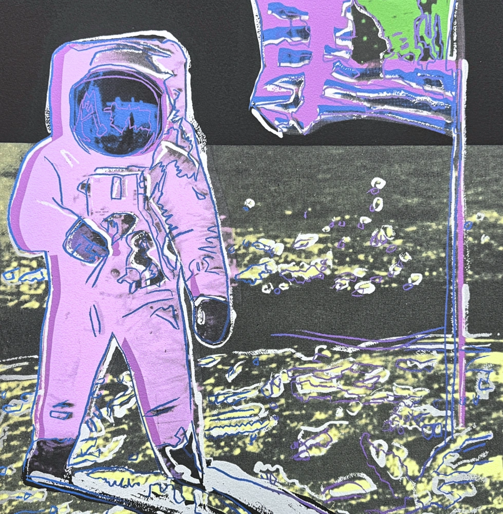 Andy Warhol - Moonwalk IV x/2400 - 60x60cm, limitovaná edice CMOA s certifikátem