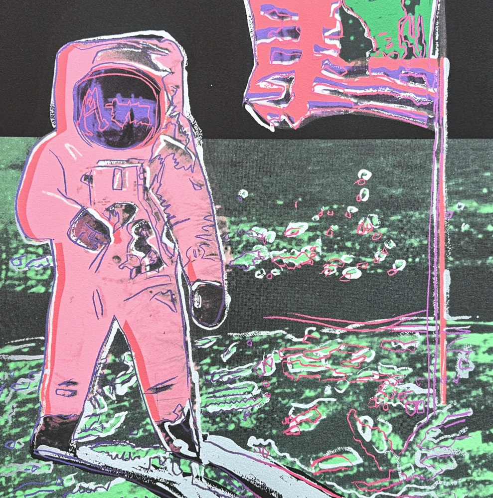 Andy Warhol - Moonwalk V x/2400 - 60x60cm, limitovaná edice CMOA s certifikátem