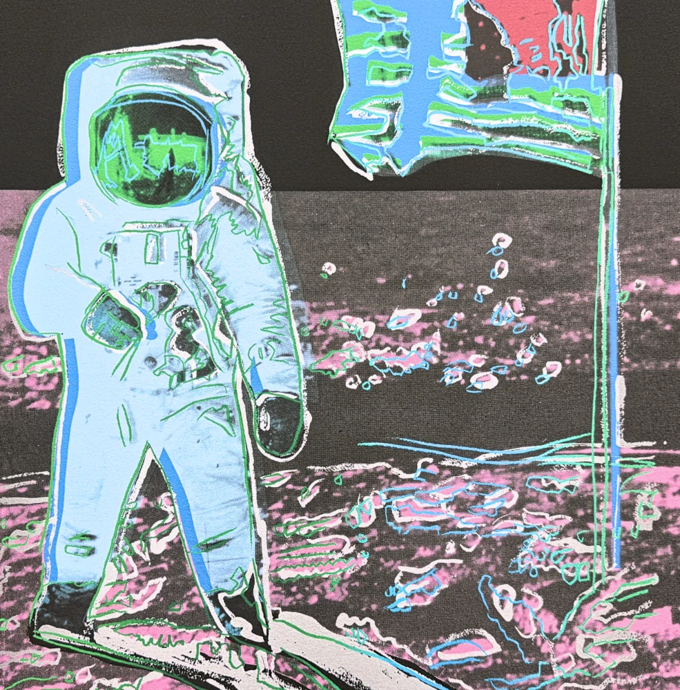 Andy Warhol - Moonwalk VIII x/2400 - 60x60cm, limitovaná edice CMOA s certifikátem