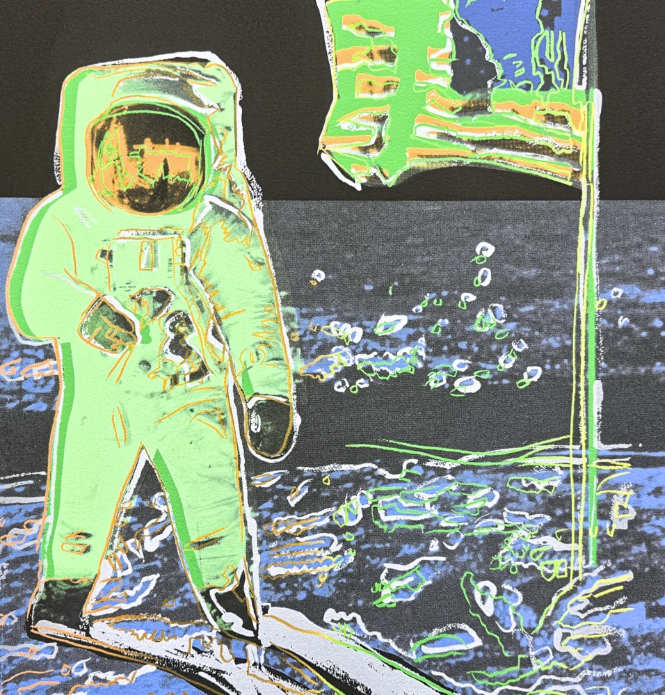 Andy Warhol - Moonwalk IX x/2400 - 60x60cm, limitovaná edice CMOA s certifikátem