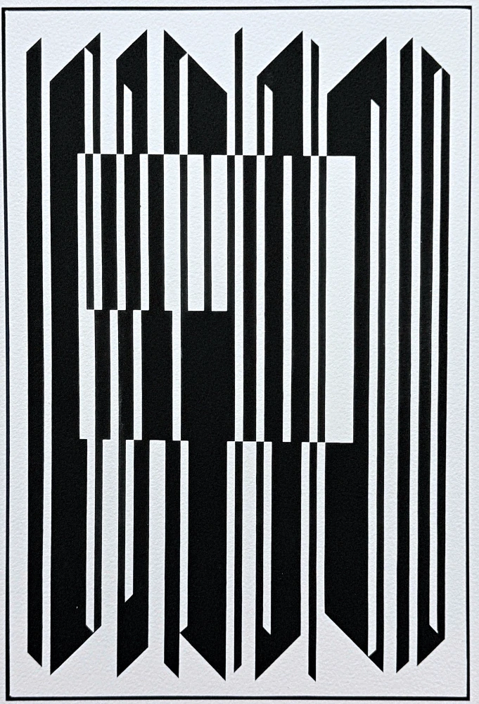 Victor Vasarely - Ujjain - limitovaná edice s certifikátem, x/500, 35x50cm