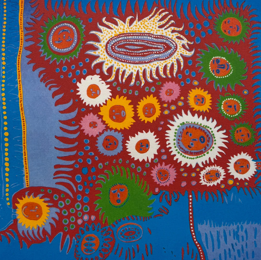 Yayoi Kusama - Waves IV x/500 - signováno, číslovaná edice, 50x65 cm