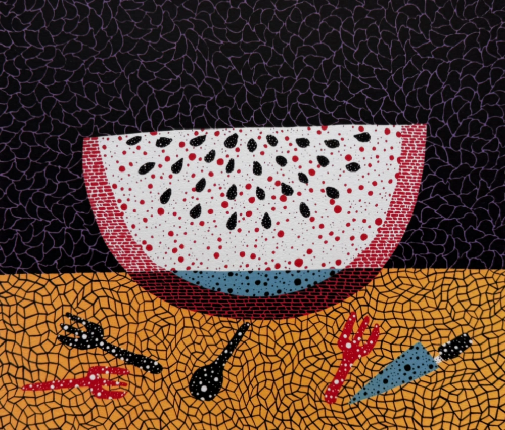 Yayoi Kusama - Watermelon x/500 - signováno, číslovaná edice, 65x50 cm