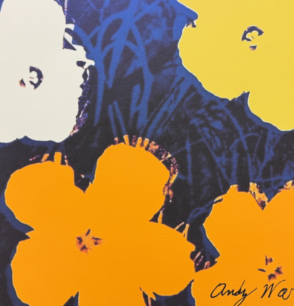 Andy Warhol - Flowers II x/2400 - 60x60cm, limitovaná edice CMOA s certifikátem