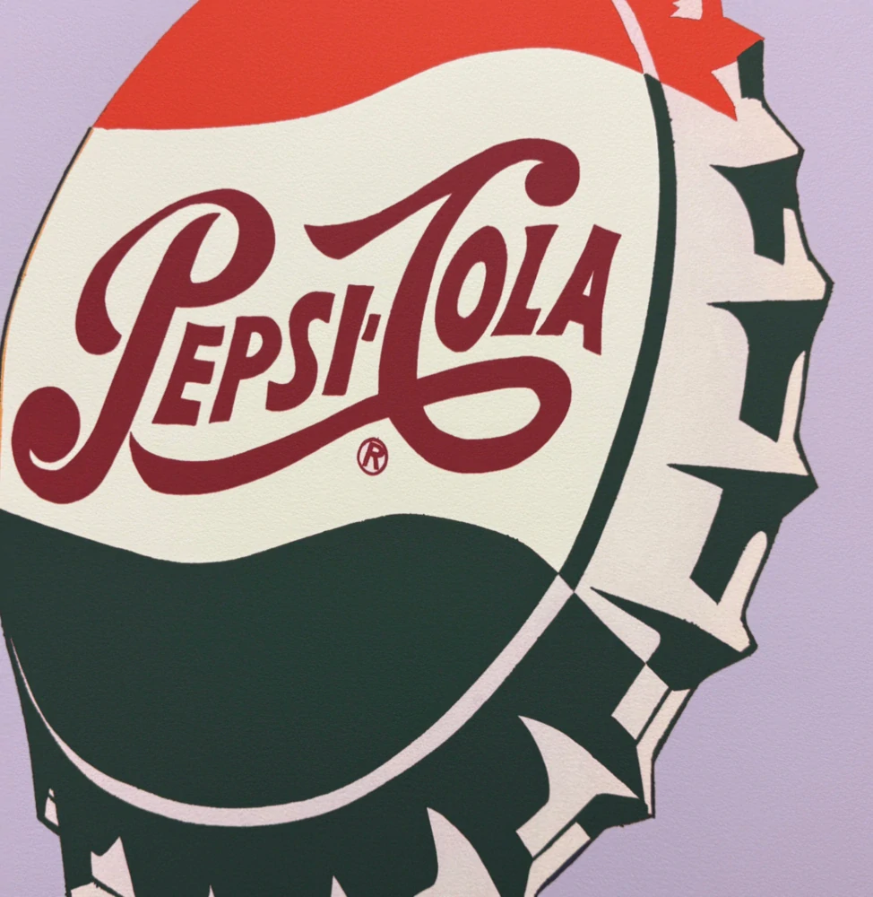 Andy Warhol - Pepsi Cola - světle modrá x/2400 - 60x60cm, limitovaná edice CMOA s certifikátem