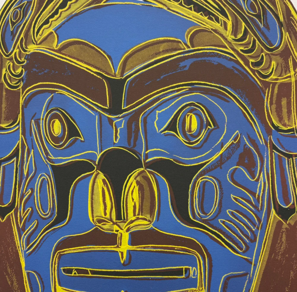 Andy Warhol - Northwest Coast Mask x/2400 - 60x60cm, limitovaná edice CMOA s certifikátem