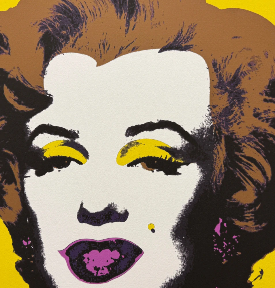Andy Warhol - Marilyn Monroe žlutá x/2400 - 60x60cm, limitovaná edice CMOA s certifikátem