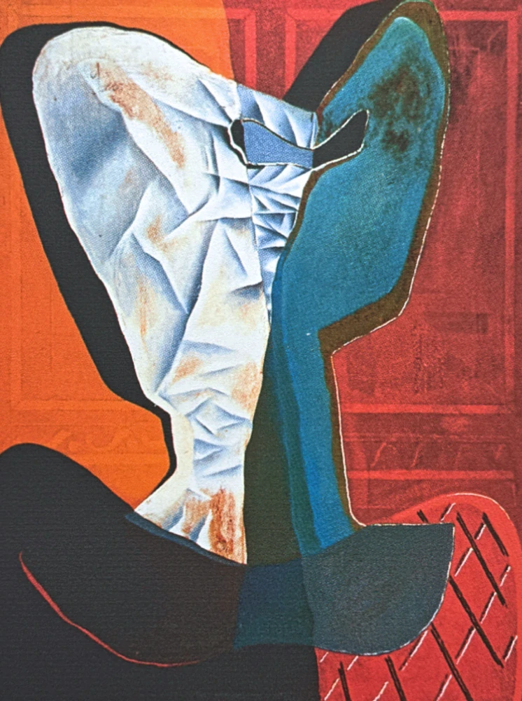 Salvador Dalí - Surrealist Figure in Blue - signováno, limitovaná edice, 50x66cm