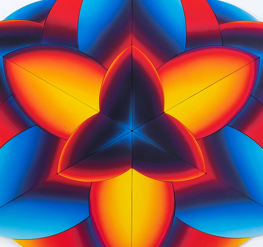Jan Kaláb - Solar Eclipse Kaleidoscope x/80 - Giclée na dibondu, limitovaná edice, 54x54cm, signováno