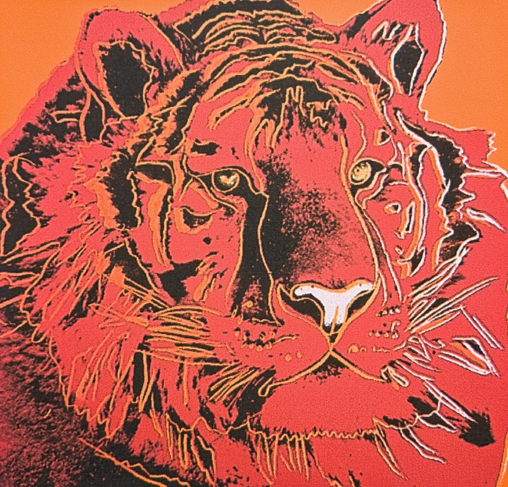Andy Warhol - Tiger červený x/100 - edice Leo Castelli s certifikátem