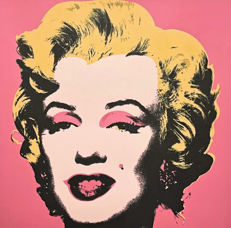 Andy Warhol - Marilyn Monroe růžová x/100 - edice Leo Castelli s certifikátem