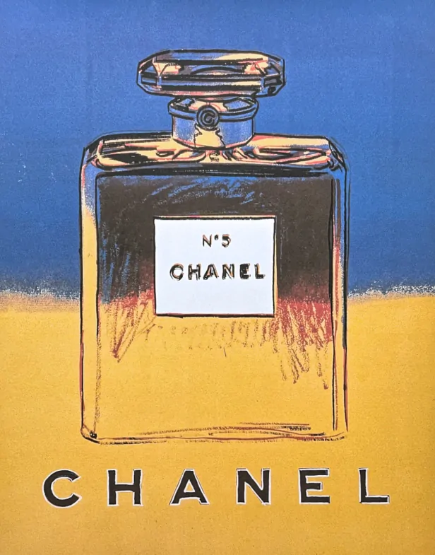 Andy Warhol - Chanel žluto-modrý 41/100 - edice Leo Castelli s certifikátem