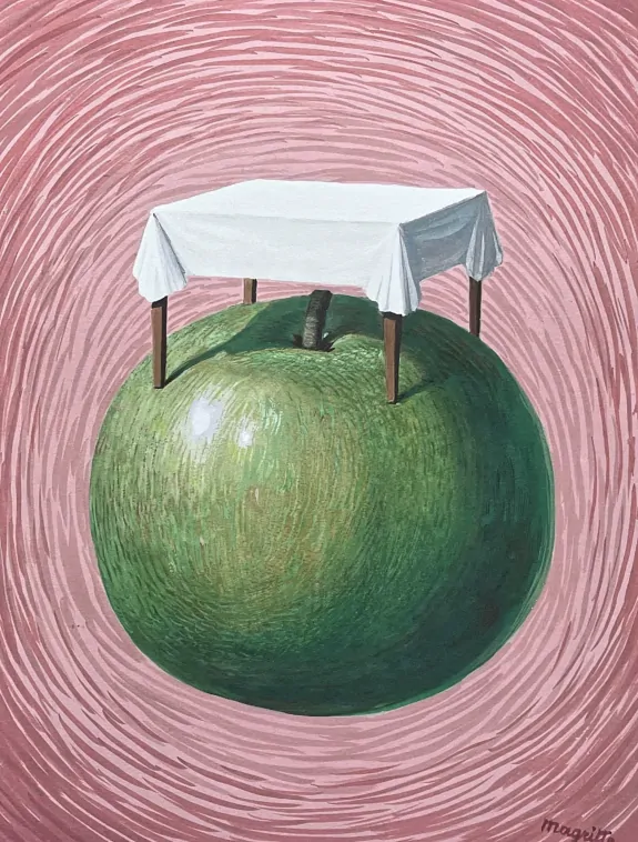 René Magritte - Table de Pommes 58/100 - limitovaná edice, 50x70cm