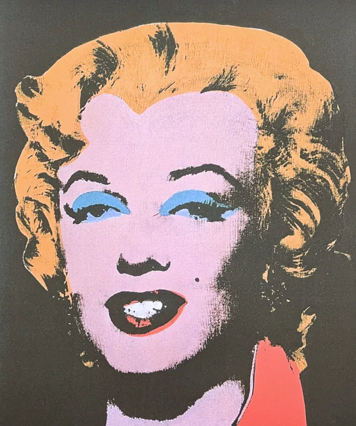 Andy Warhol - Marilyn Monroe černá s blond vlasy 62/100 - edice Leo Castelli s certifikátem