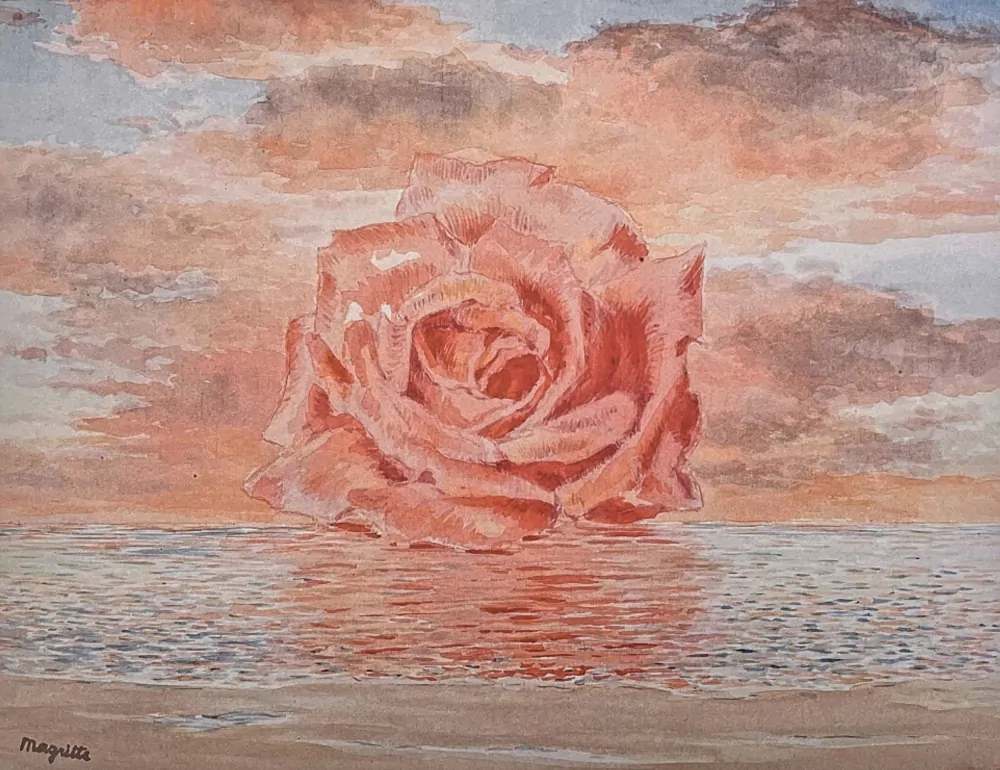 René Magritte - The tomb of the wrestlers x/100 - limitovaná edice, 50x70cm