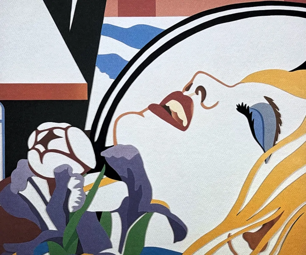 Tom Wesselmann - Blonde girl bedroom face - signováno, limitovaná edice 220/450