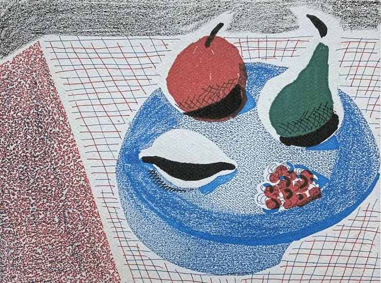 David Hockney - The Round Plate 45/200 - limitovaná edice, s certifikátem, 35x50 cm