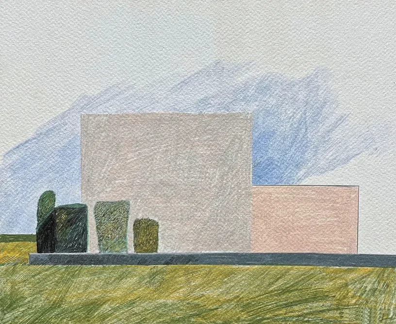 David Hockney - Los Angeles 6/200 - limitovaná edice, s certifikátem, 35x50 cm