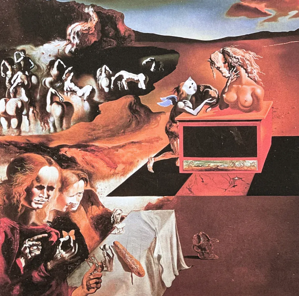 Salvador Dalí - The invention of the monsters - signováno, limitovaná edice, 50x66cm
