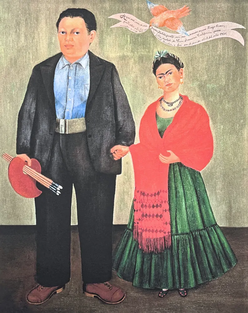 Frida Kahlo - Frieda and Diego Rivera 49/250 - limitovaná edice s certifikací, 50x70cm