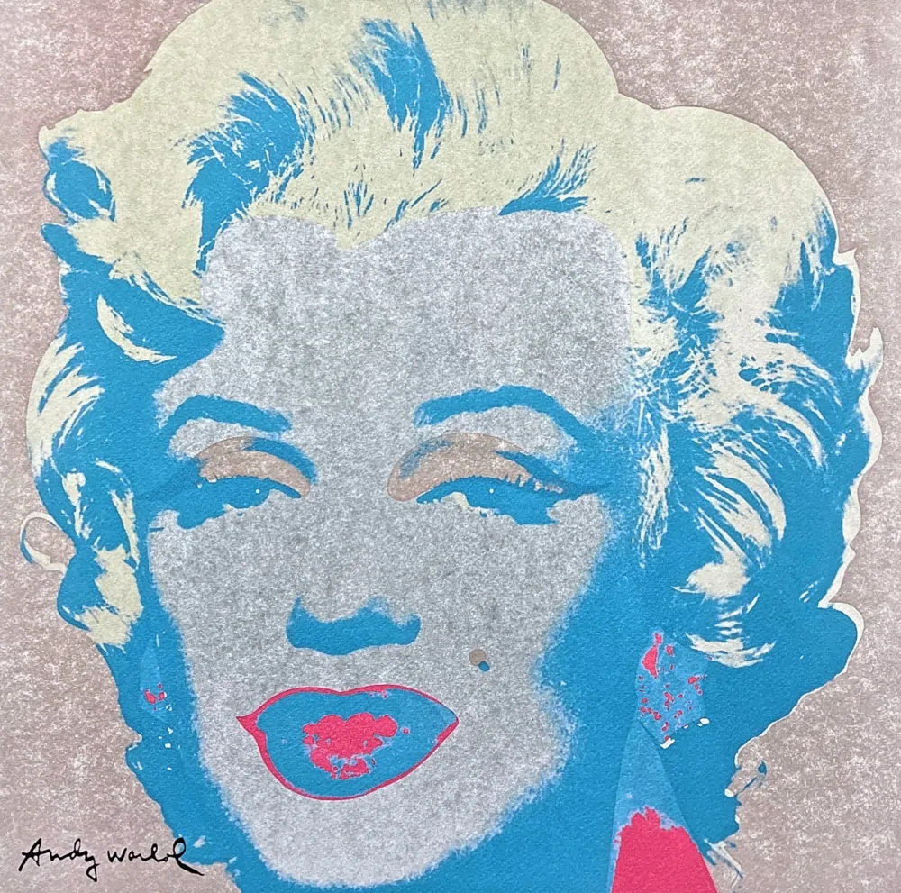 Andy Warhol - Marilyn Monroe světle hnědá 127/500 - signováno, 50x50cm, limitovaná edice CMOA s certifikátem