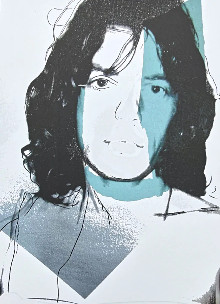 Andy Warhol - Mick Jagger modrý 38/100 - edice Leo Castelli s certifikátem