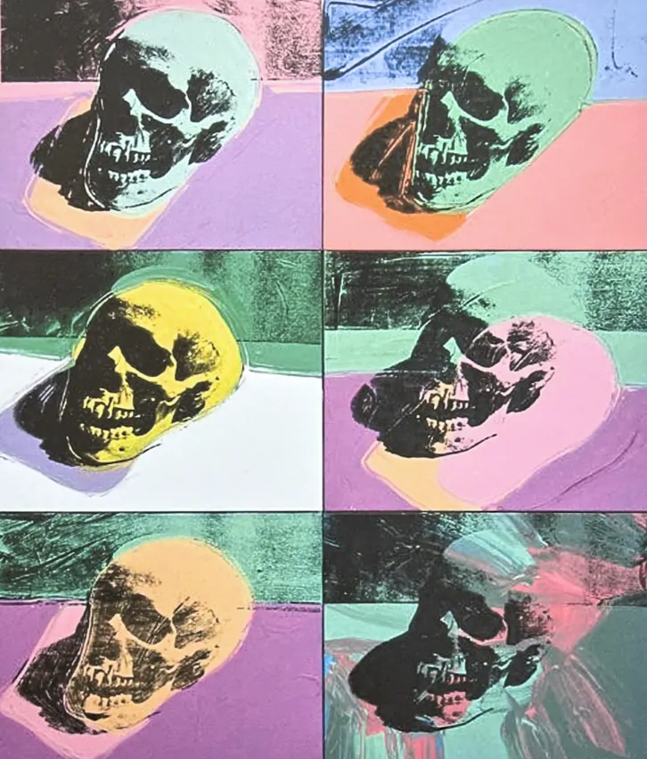 Andy Warhol - 6x Skull x/100 - edice Leo Castelli s certifikátem