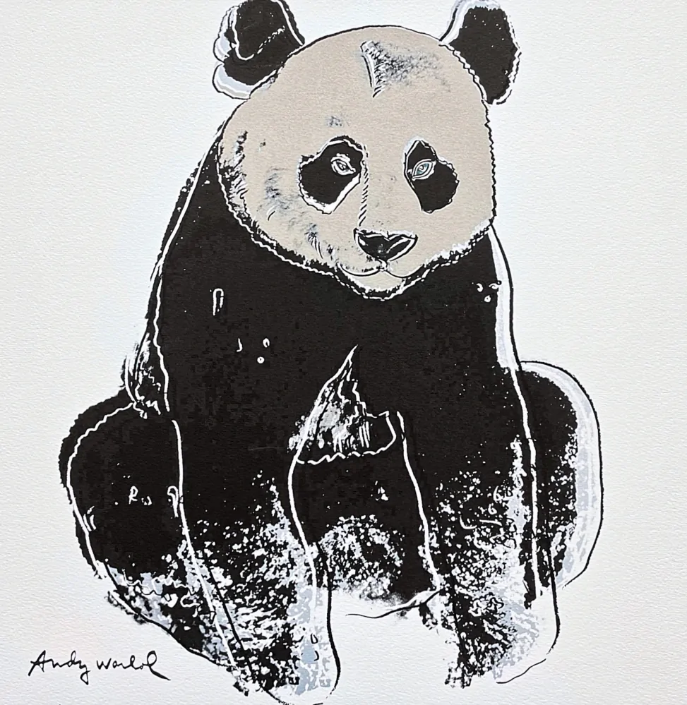 Andy Warhol - Giant Panda 126/500 - signováno, 50x50cm, limitovaná edice CMOA s certifikátem