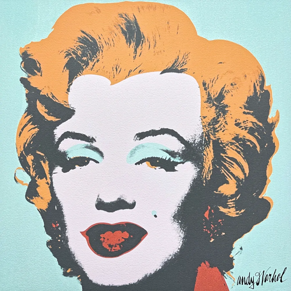Andy Warhol - Marilyn Monroe světle zelená 99/500 - signováno, 50x50cm, limitovaná edice CMOA s certifikátem