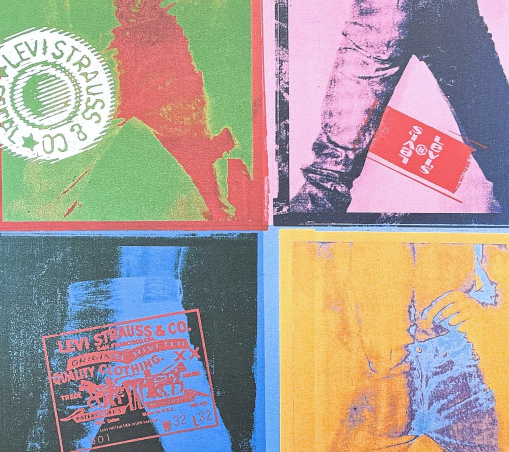 Andy Warhol - Levis x/2400 - 60x60cm, limitovaná edice CMOA s certifikátem