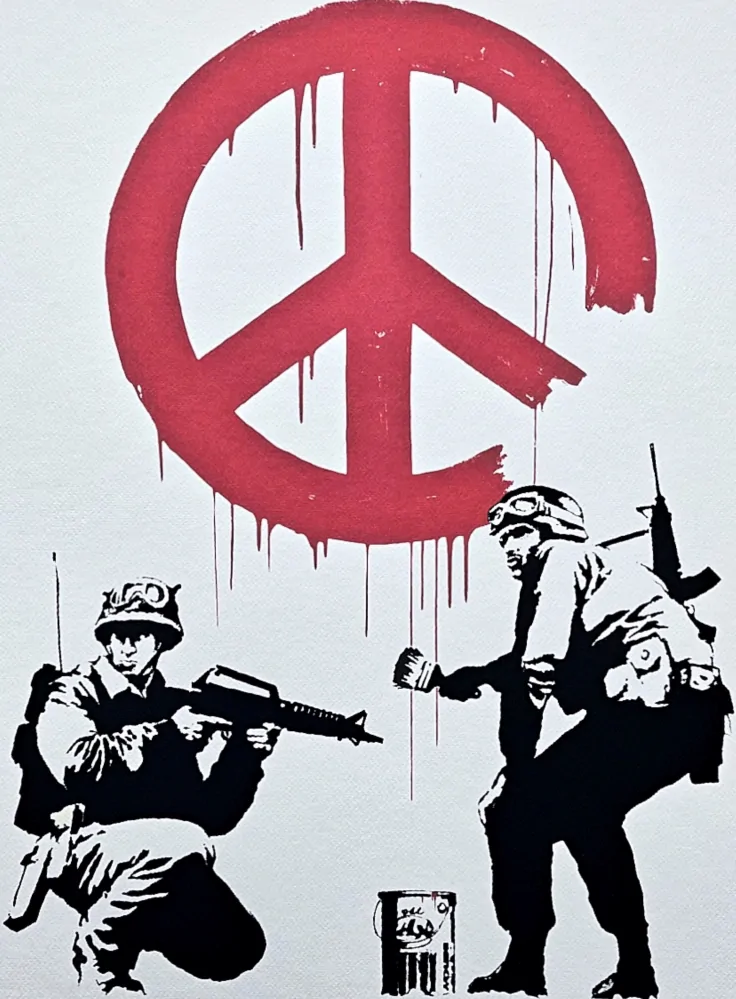Banksy - CND Soldiers 54/150 číslovaná edice s certifikátem, 50x70cm
