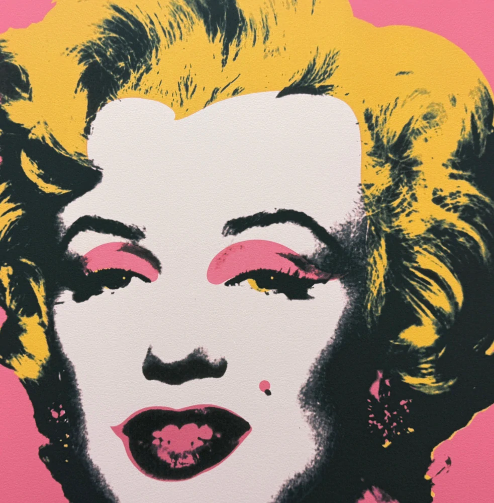 Andy Warhol - Marilyn Monroe růžová 574/2400 - 60x60, limitovaná edice CMOA s certifikátem