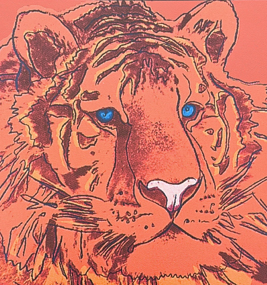 Andy Warhol - Tiger oranžový 311/2400 - 60x60cm, limitovaná edice CMOA s certifikátem