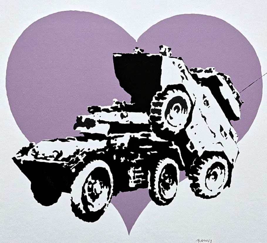 Banksy - Everytime i make love to you i think of someone else 88/150 číslovaná edice s certifikátem, 50x70cm