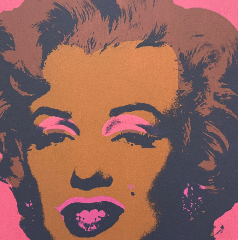 Andy Warhol - Marilyn Monroe sytě růžová x/2400 - 60x60, limitovaná edice CMOA s certifikátem
