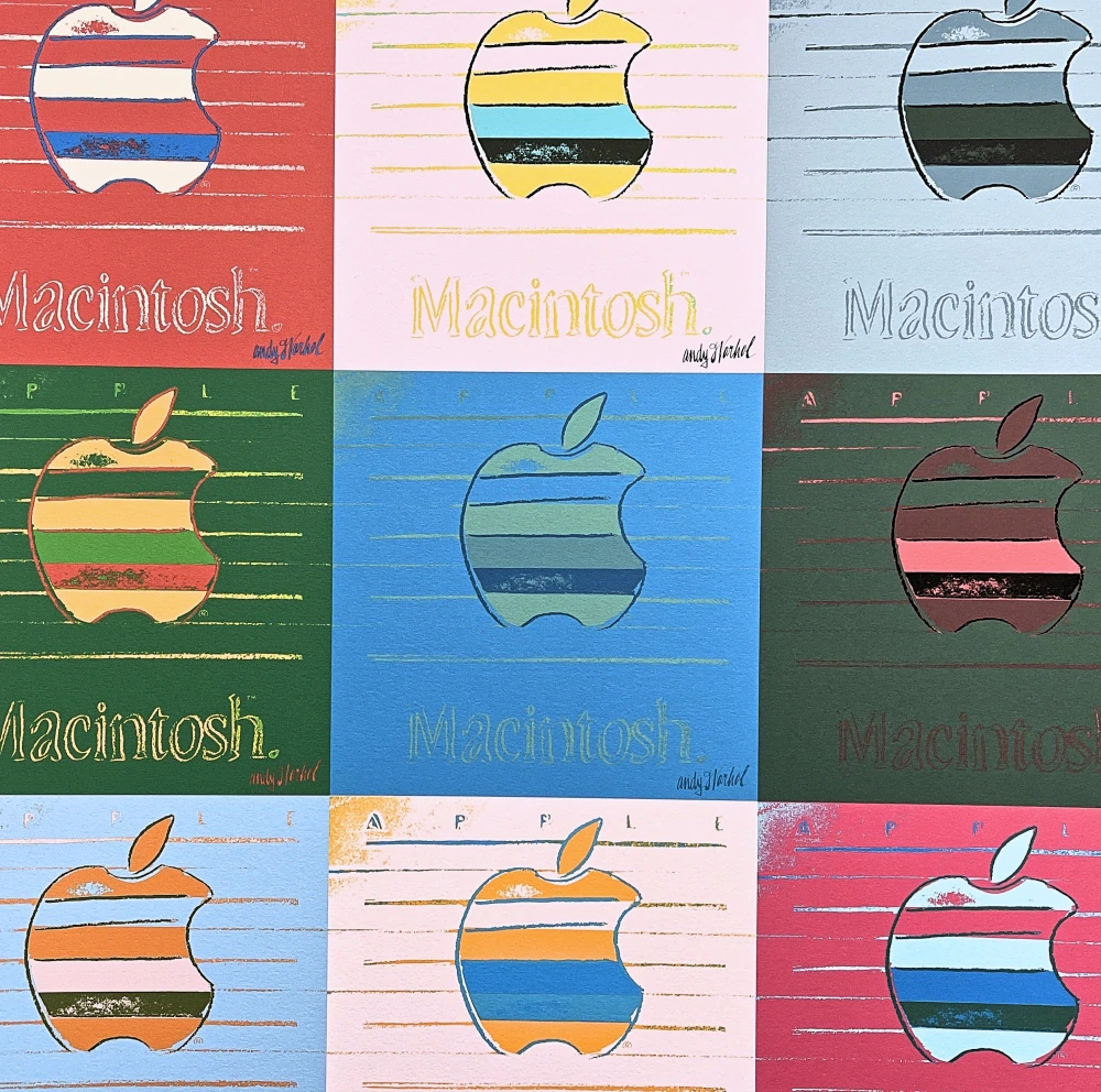 Andy Warhol - 9x Apple 254/2400 - 60x60cm, limitovaná edice CMOA s certifikátem