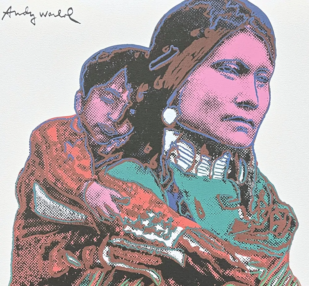 Andy Warhol - Mother and Child 89/2400 - 60x60cm, limitovaná edice CMOA s certifikátem