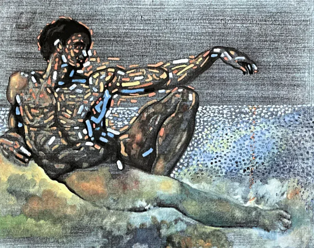 Salvador Dalí - Figure Inspired by Michelangelo - signováno, limitovaná edice, 50x66cm