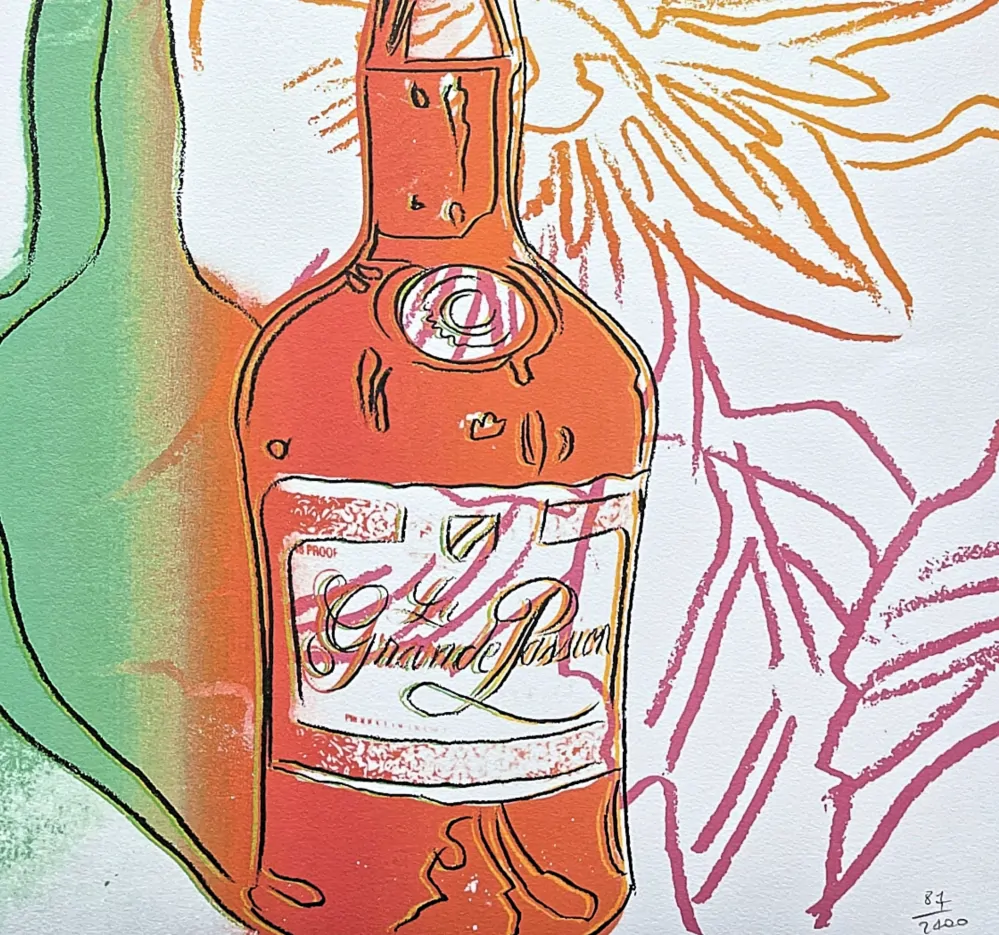 Andy Warhol - La Grande Passion zeleno-červená 87/2400 - 60x60cm, limitovaná edice CMOA s certifikátem