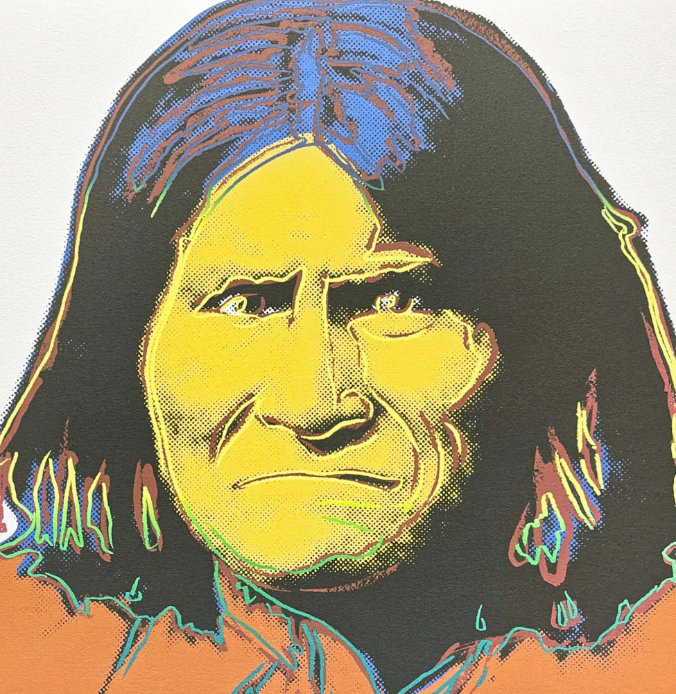Andy Warhol - Geronimo x/2400 - 60x60cm, limitovaná edice CMOA s certifikátem