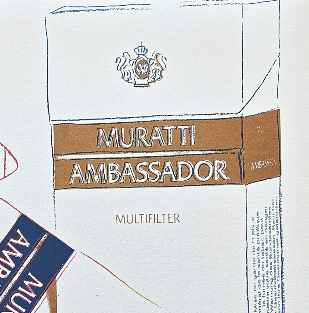 Andy Warhol - Muratti 172/2400 - 60x60cm, limitovaná edice CMOA s certifikátem