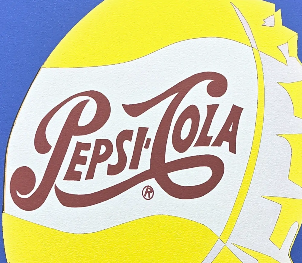 Andy Warhol - Pepsi-Cola modrá x/2400 - 60x60 cm, limitovaná edice CMOA s certifikátem