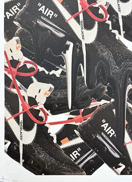 Death NYC - Sneakers Nike - limitovaná edice s certifikátem, 32x45cm