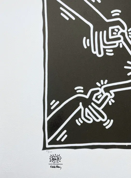 Keith Haring - Stress 89/150 - signováno, limitovaná edice s certifikátem, 70x50 cm