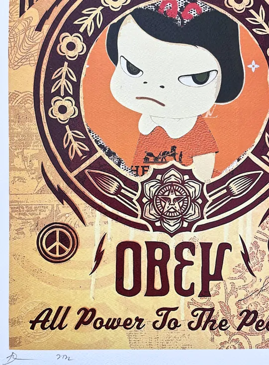 Death NYC - Obey a Yoshimoto Nara - limitovaná edice s certifikátem, 32x45cm
