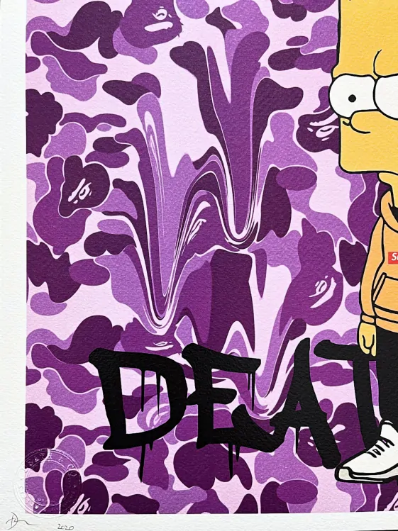 Death NYC - Bart Simpson - limitovaná edice s certifikátem, 32x45cm